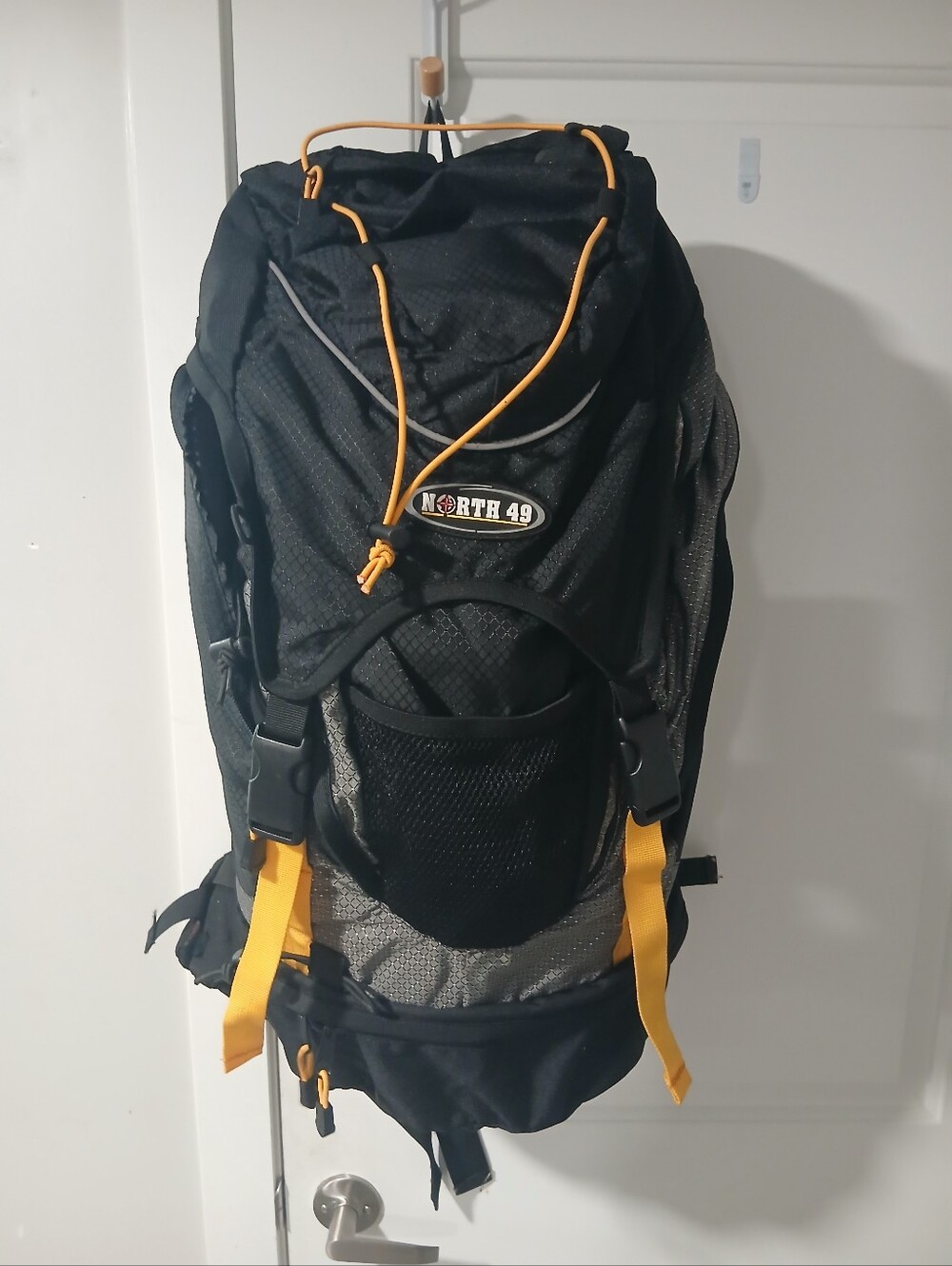 North 49 Black and Yellow Hiking Backpack